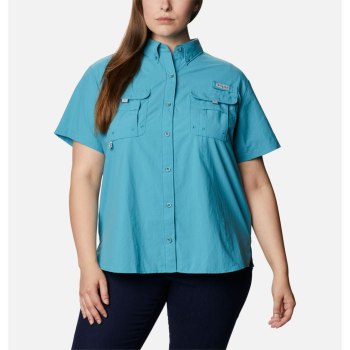 Dámské Košile Columbia PFG Bahama Short Sleeve Plus Size Blankyt PNWGEZ024